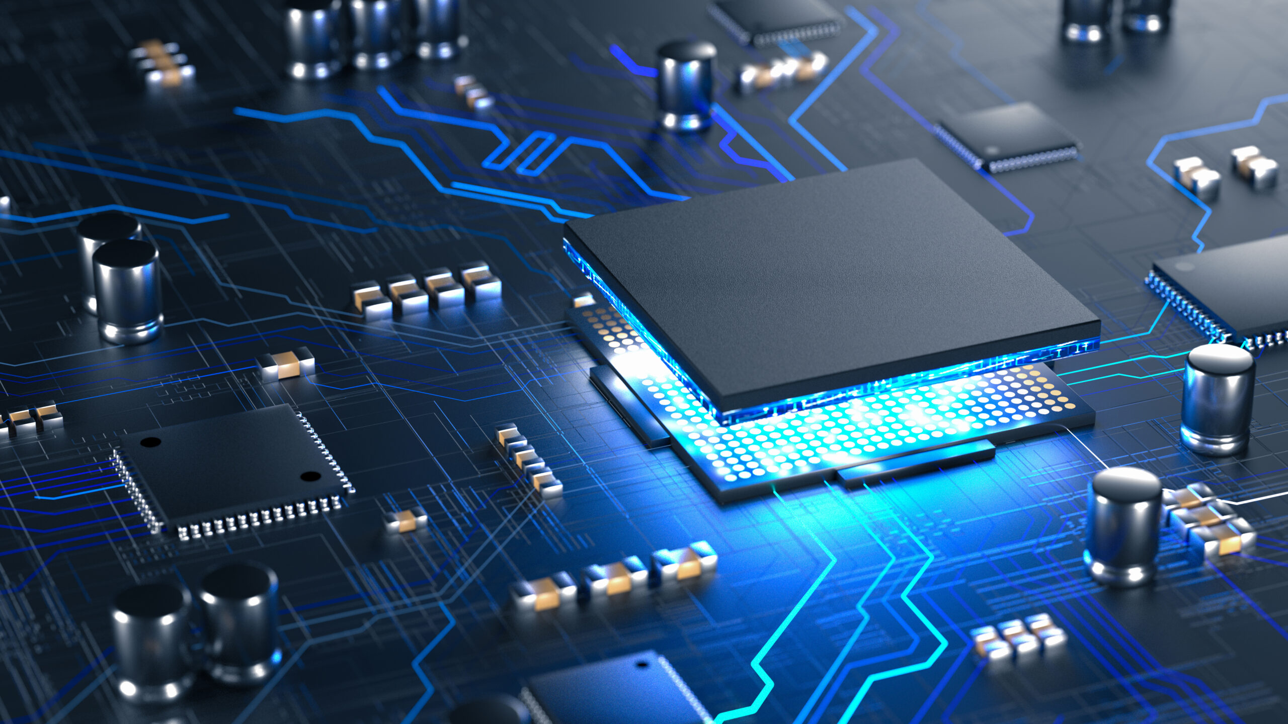 Image of a graphics processing unit (GPU) for artificial intelligence