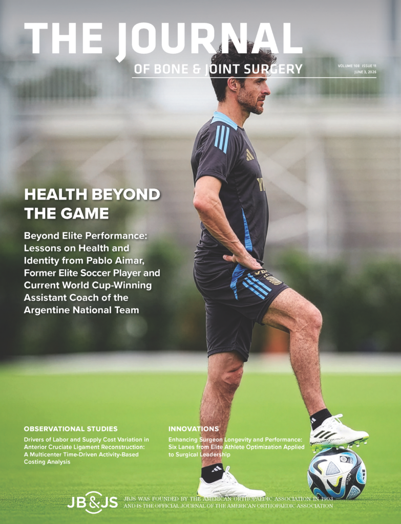 Cover of the June 3, 2026 JBJS special issue on sports medicine.